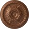 Ekena Millwork Stockport Ceiling Medallion (Fits Canopies up to 6 1/4"), 28"OD x 2 3/4"P, Polished Copper CM28STPOS - alternate 1